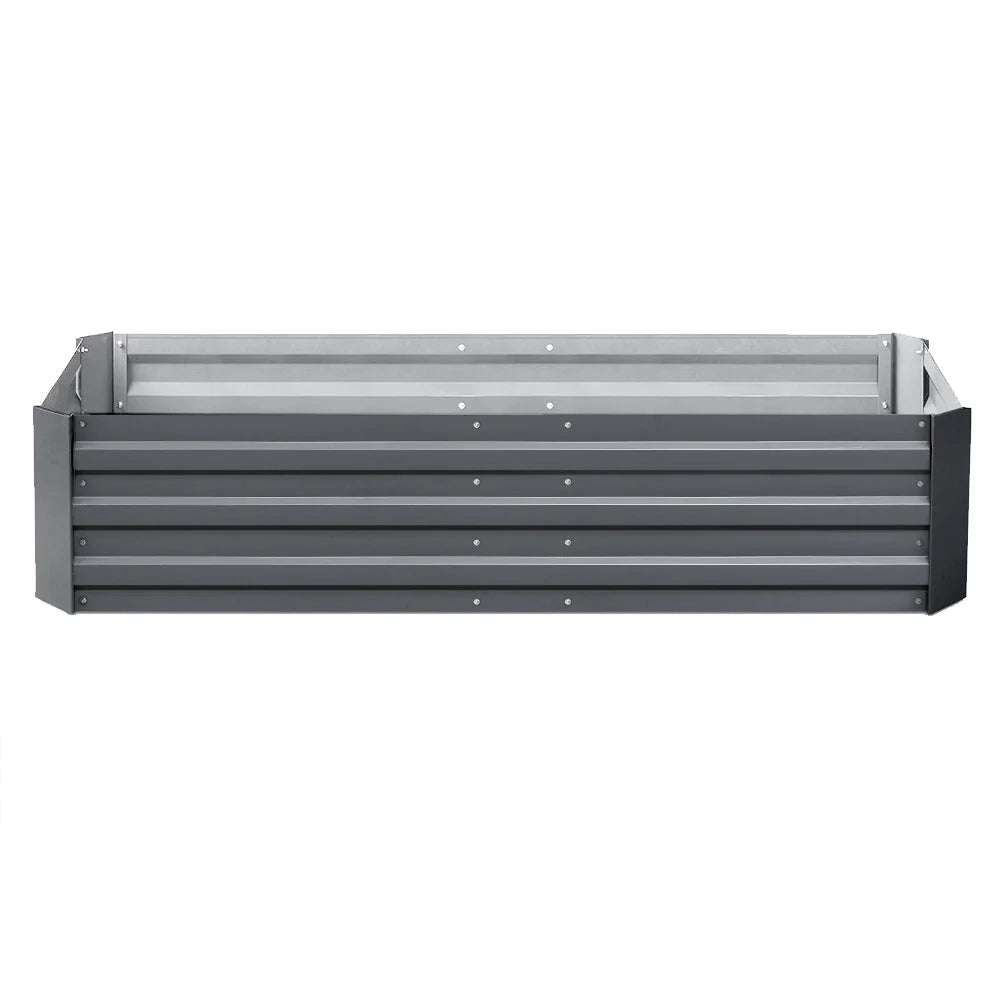 Galvanised Steel Raised Bed 2pcs 150x90x30cm greenfingers 818