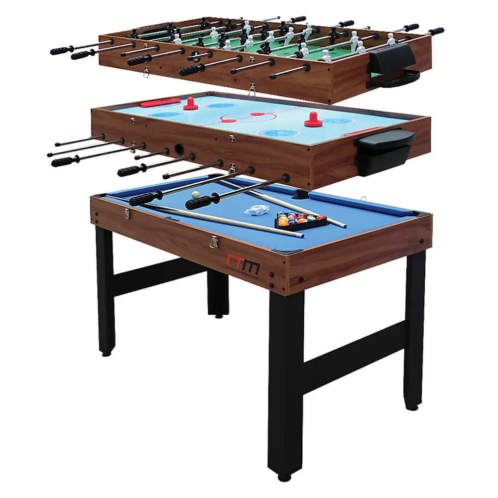 Games Table 4FT 3-in-1 Foosball Soccer Hockey Pool Table