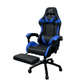 Gaming Chair With Headrest and Foot Rest - Blue - Furniture