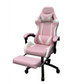 Gaming Chair With Headrest and Foot Rest - Blue - Furniture
