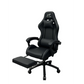 Gaming Chair With Headrest and Foot Rest - Blue - Furniture