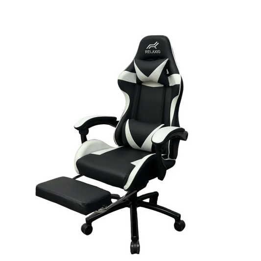 Gaming Chair With Headrest and Foot Rest - Pink - Furniture