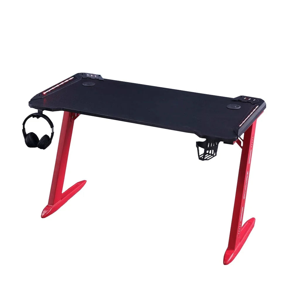 Gaming Desk 120cm RGB Desktop PC Computer Racing Table
