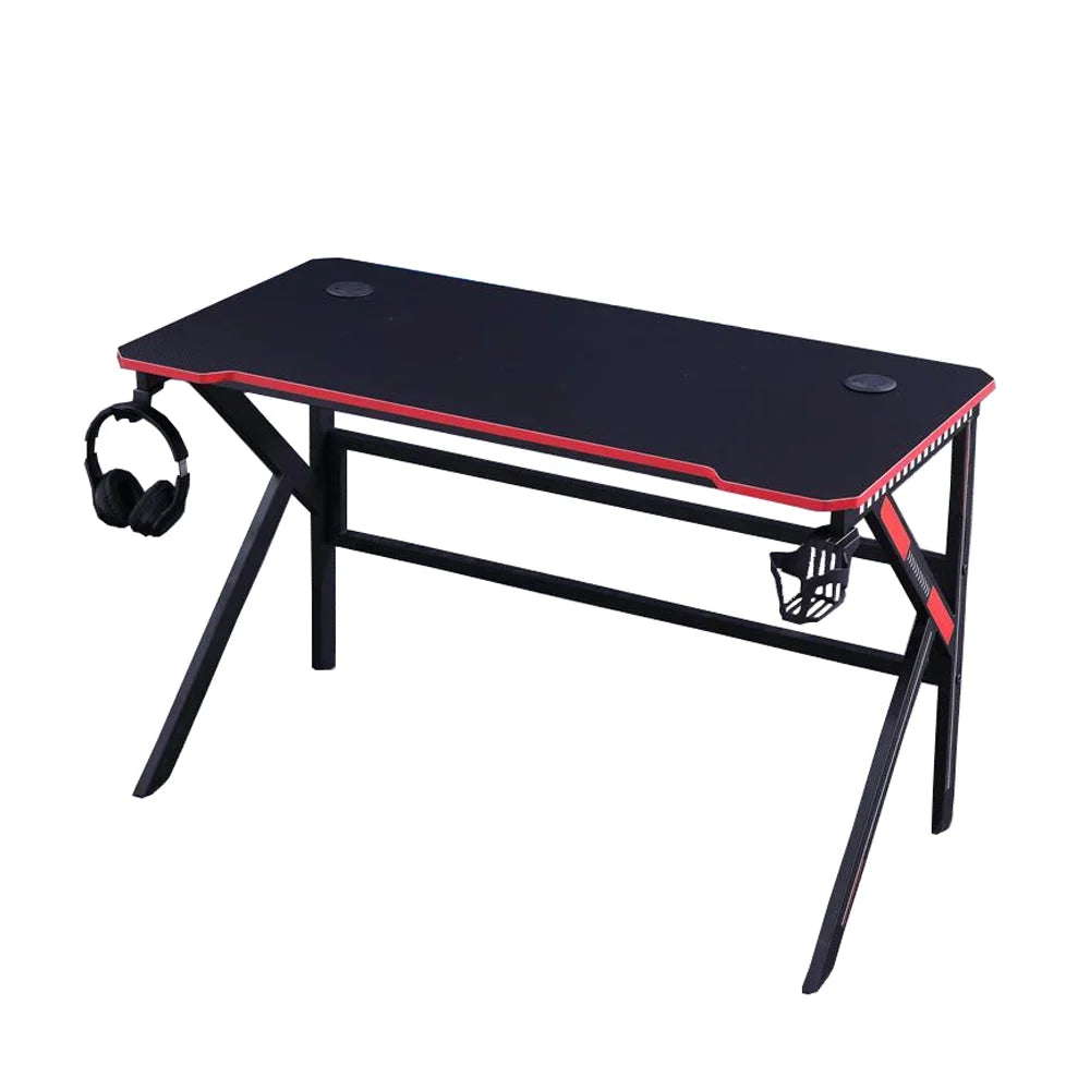 Gaming Desk 140cm RGB Desktop PC Computer Racing Table