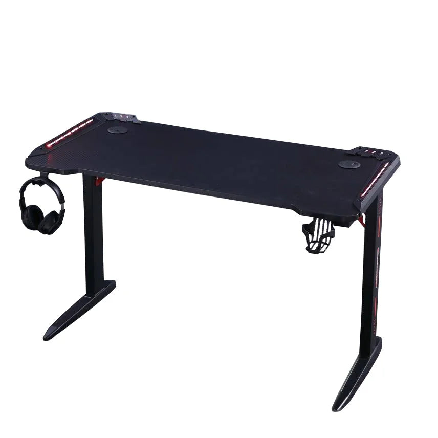 Gaming Desk 140cm RGB Desktop PC Computer Racing Table