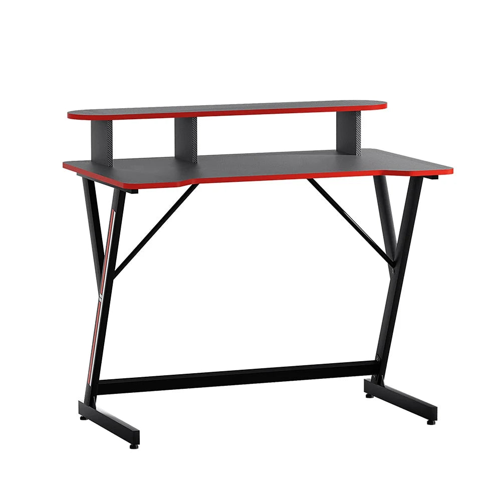 100cm desk with gaming computer table tiers