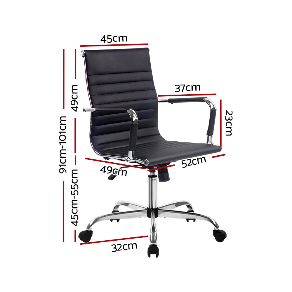 Gaming Office Chair (Eamon) Mid‑Back Black - Office