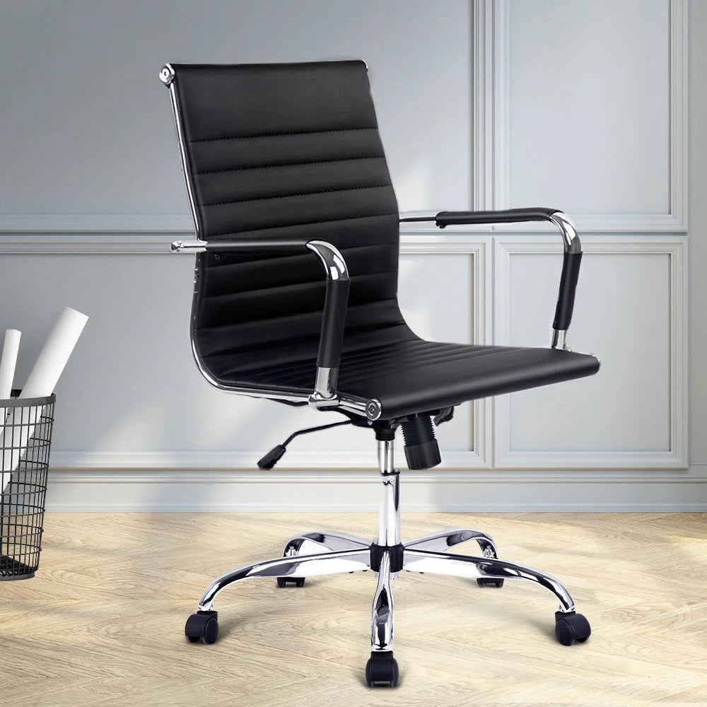 Gaming Office Chair (Eamon) Mid‑Back Black - Office