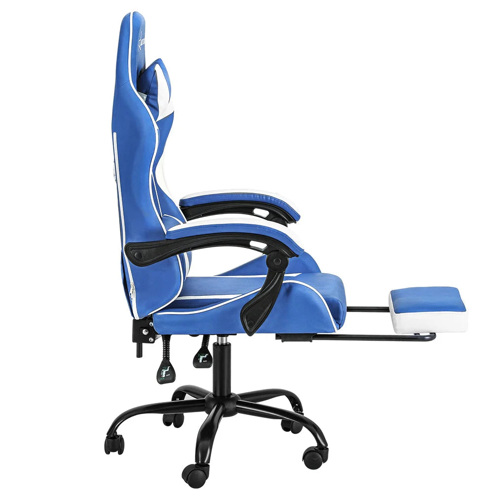 Office chair with gaming computer footrest chairs