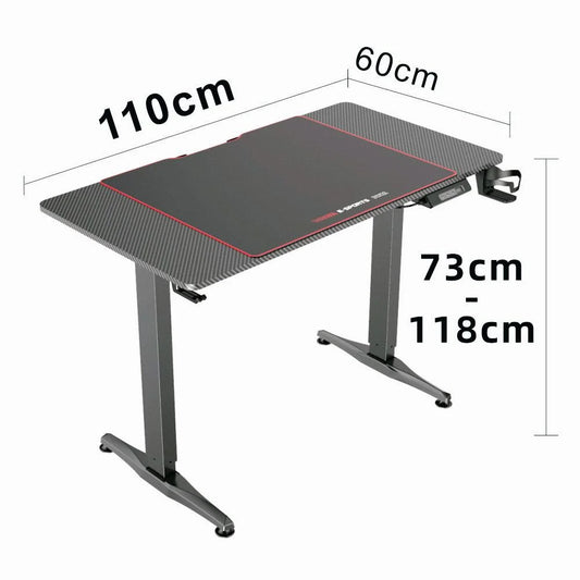 Gaming Standing Desk Home Office Lift Adjustable