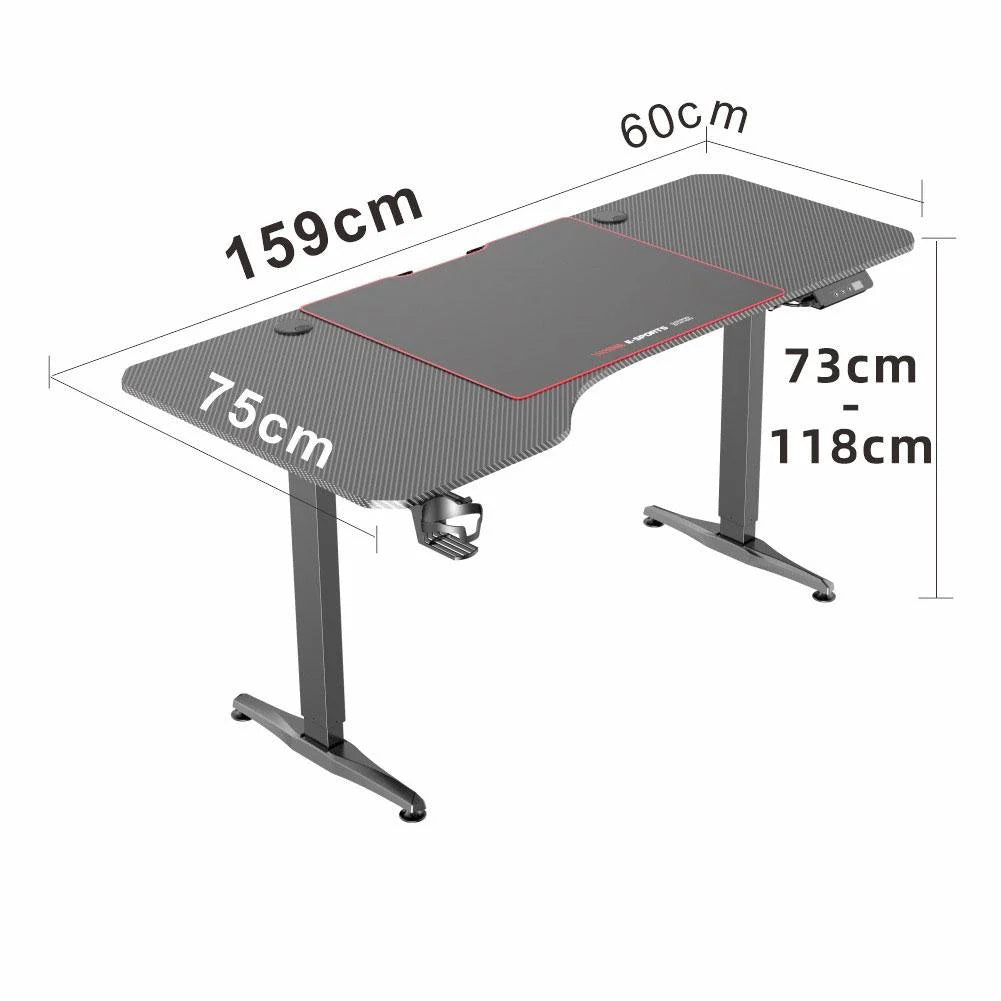 Gaming Standing Desk Home Office Lift Adjustable