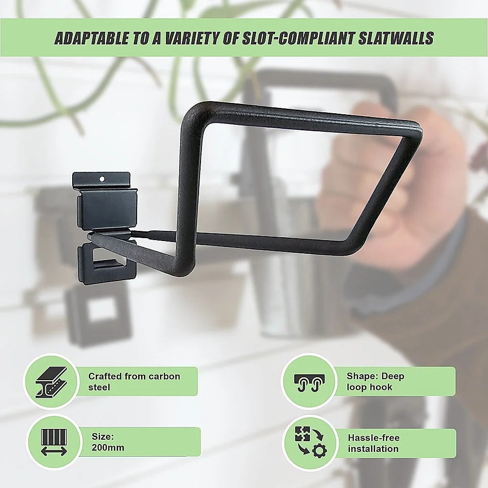 Garage Slatwall Retail Store Display Wall Mount Storage