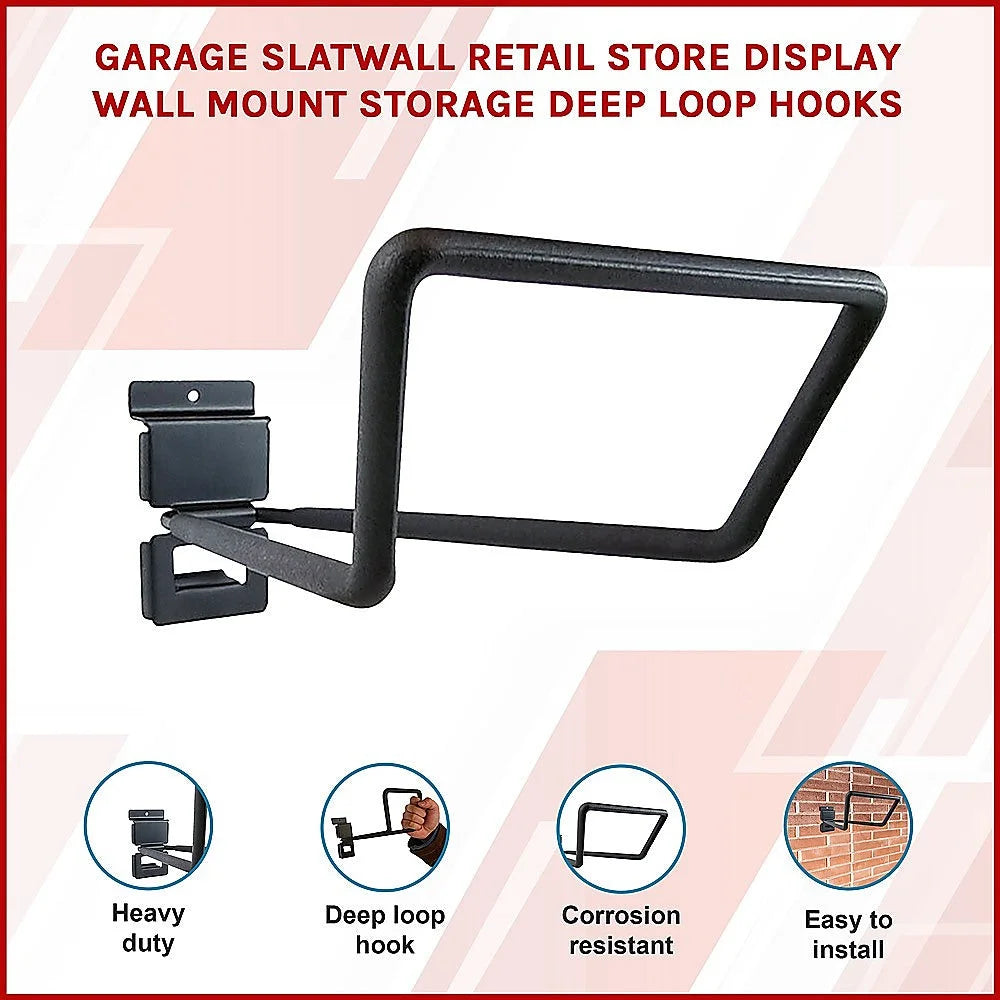 Garage Slatwall Retail Store Display Wall Mount Storage