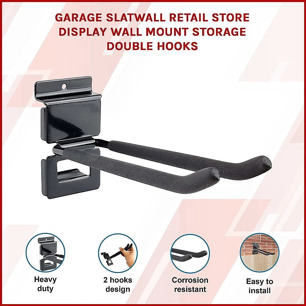 Garage Slatwall Retail Store Display Wall Mount Storage