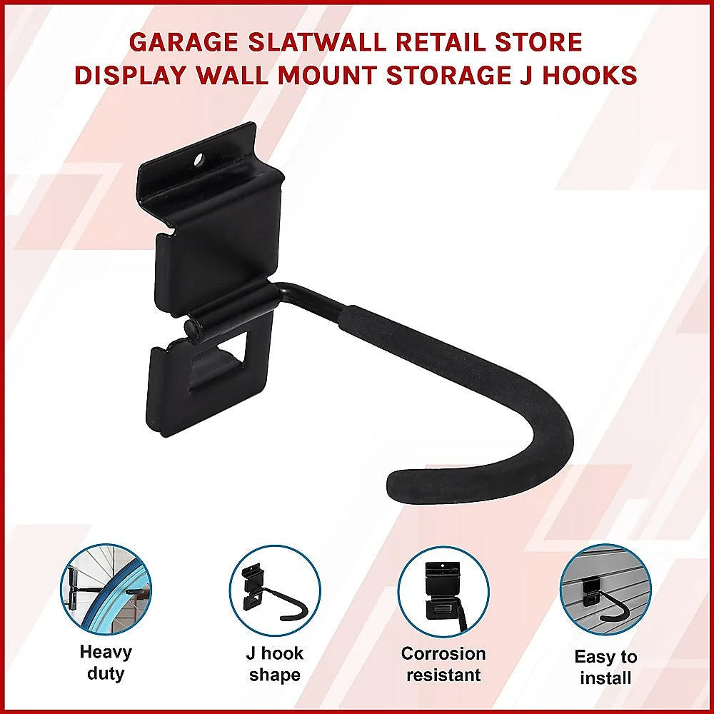 Garage Slatwall Retail Store Display Wall Mount Storage J