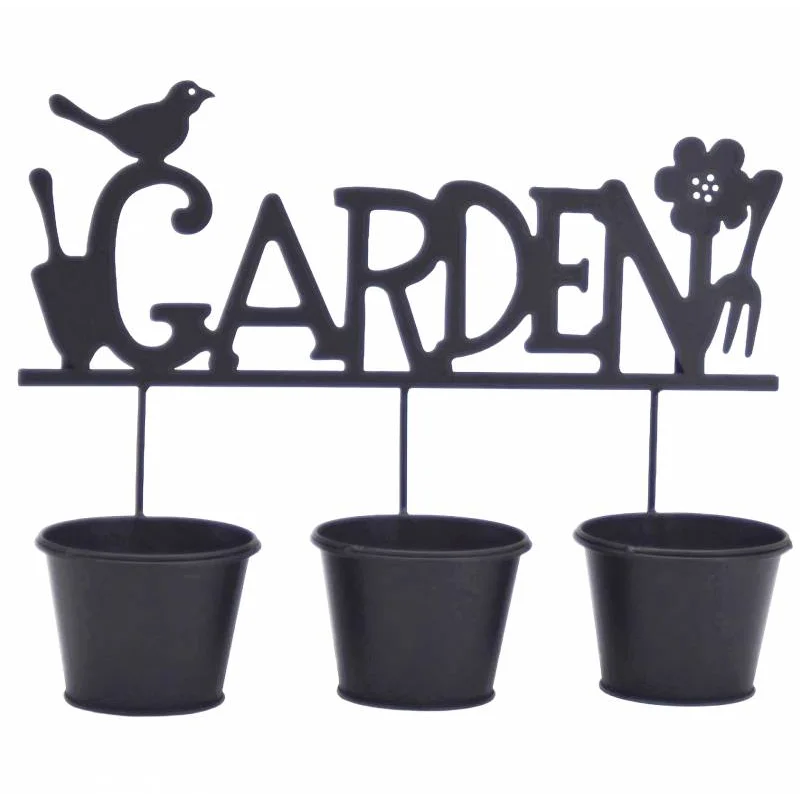 Garden 3 Pot Planter 43x33cm - Home & Garden > Shading >