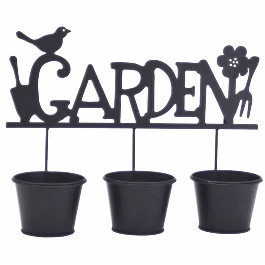 Garden 3 Pot Planter 43x33cm - Home & Garden > Shading >