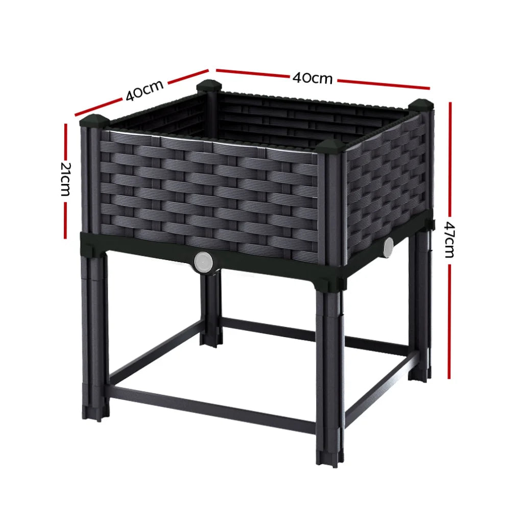 Garden Bed 40x40x23cm PP Planter Box Raised Container
