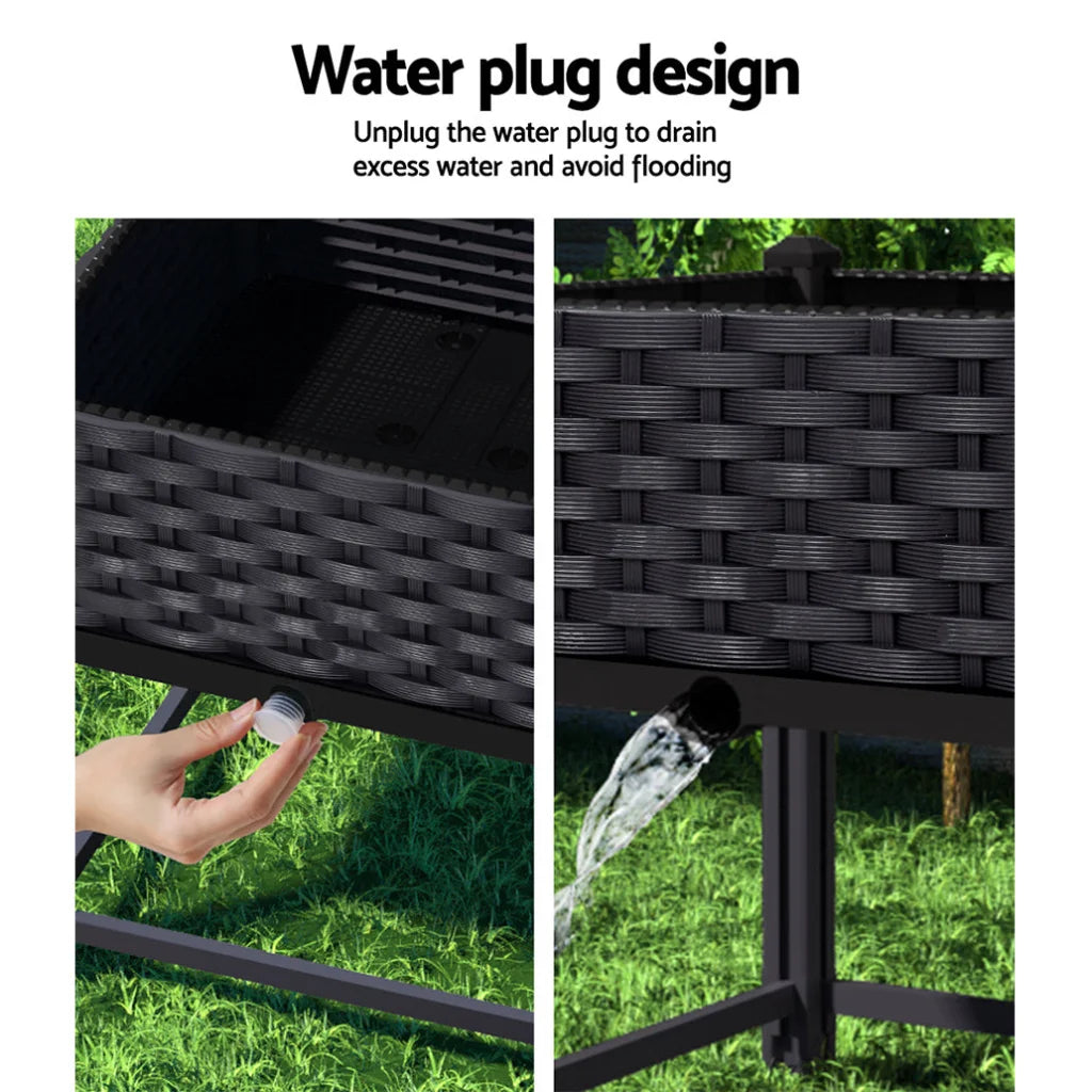 Garden Bed 40x40x23cm PP Planter Box Raised Container