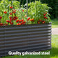 Green 56cm bed modular planter with platform base and padded headboard