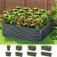 Green 56cm bed modular planter with side rails and bedroom frame details