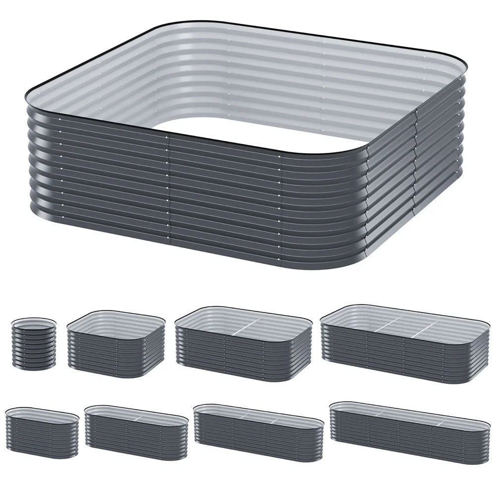 Garden Bed 9-in-1 Modular Planter Box - 56CM Height Green