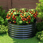 Steel 90x45cm bed planter box with raised container galvanised greenfingers
