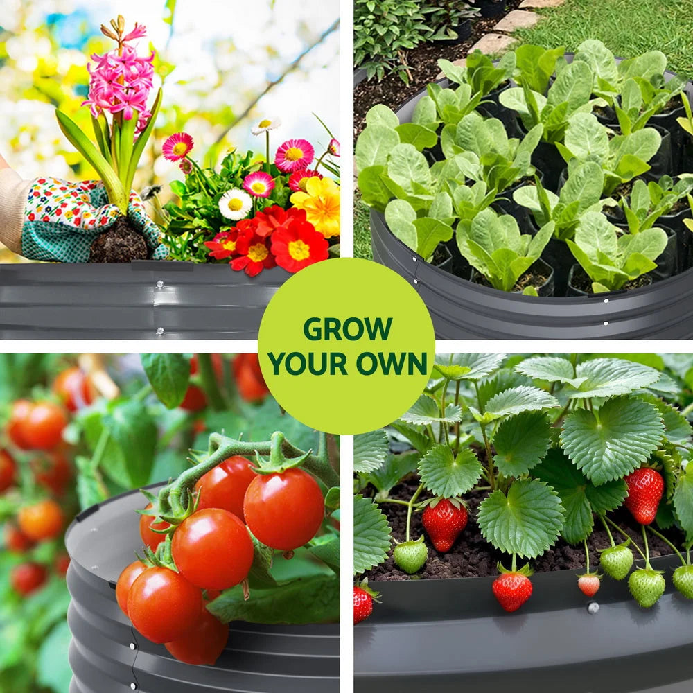 Garden Bed Planter Box Raised Container Galvanised Steel