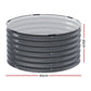 Bed planter box with raised round latches galvanised