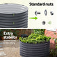 Bed Planter Box Raised Round Latches Galvanised Herb