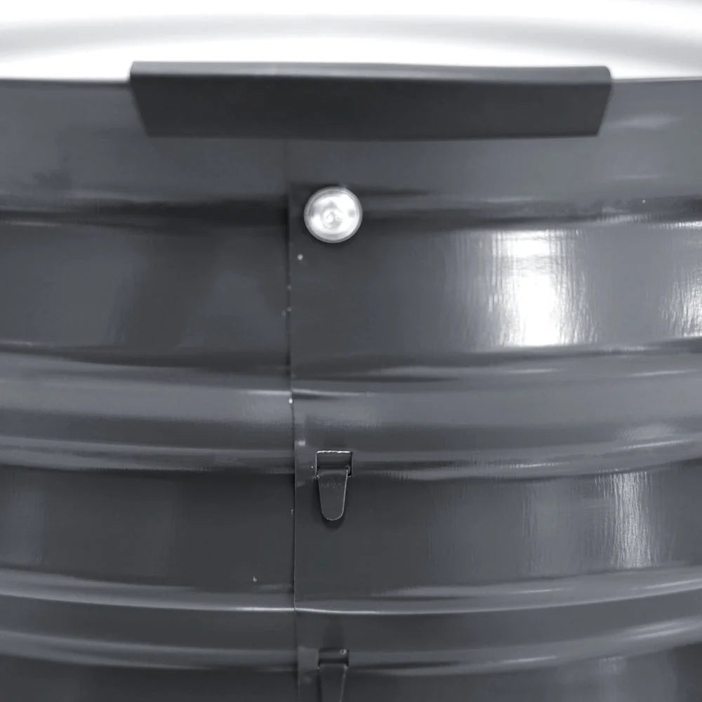 Garden Bed Planter Box Raised Round Latches Galvanised Herb