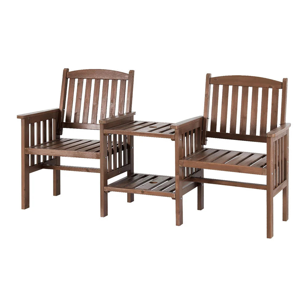 Garden Bench Chair Table Loveseat Wooden Outdoor Furniture
