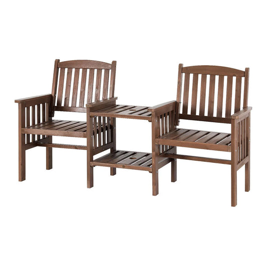 Garden Bench Chair Table Loveseat Wooden Outdoor Furniture