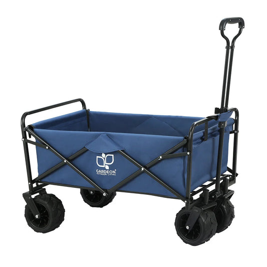 120kg storage trolley with shelves and rolling caster wheels