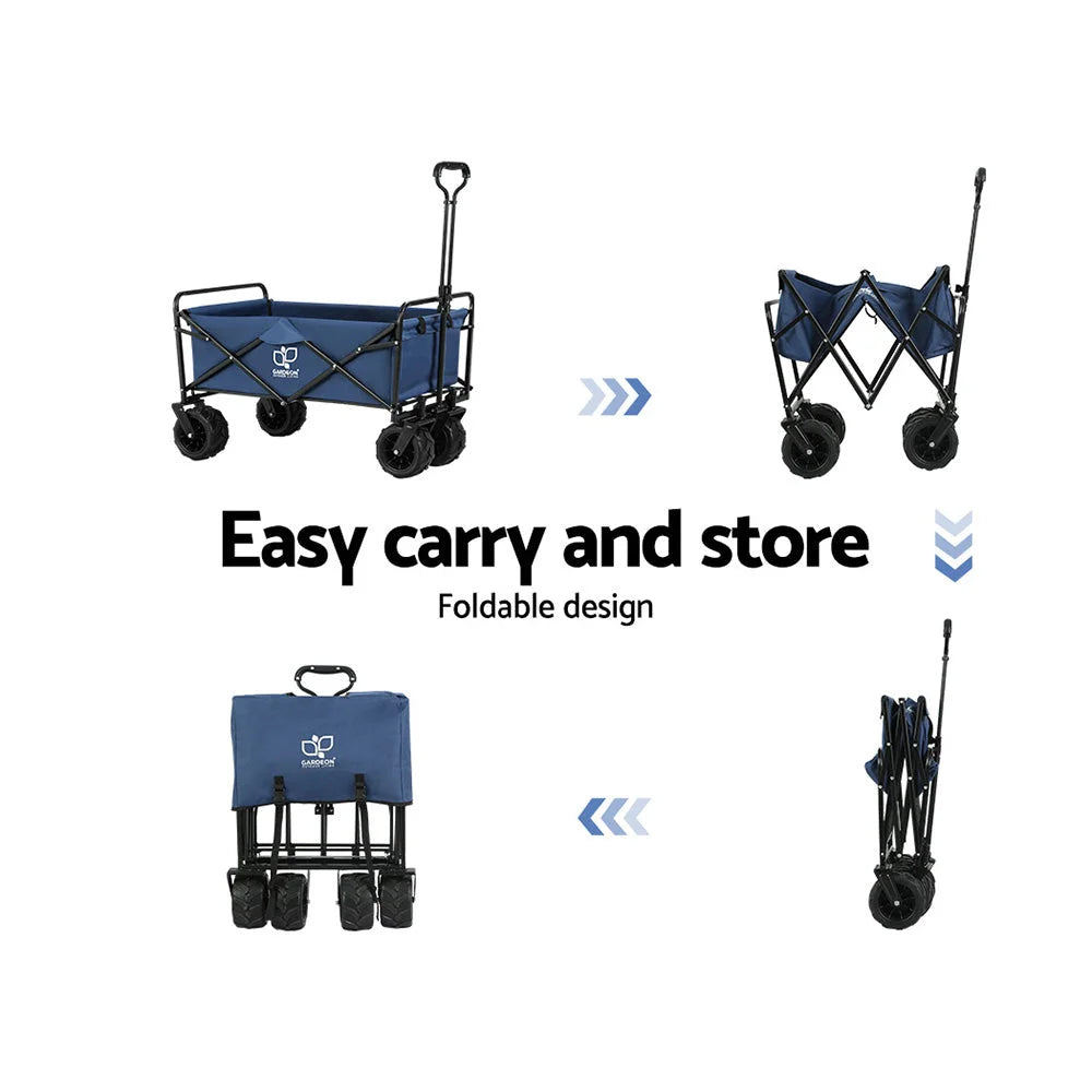 Cart Folding 120kg Trolley Camping Wagon Barrow outdoor beach