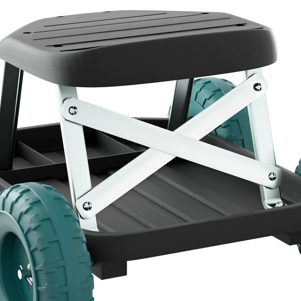 Garden Cart Rolling Stool with Wheels Gardening Helper Seat