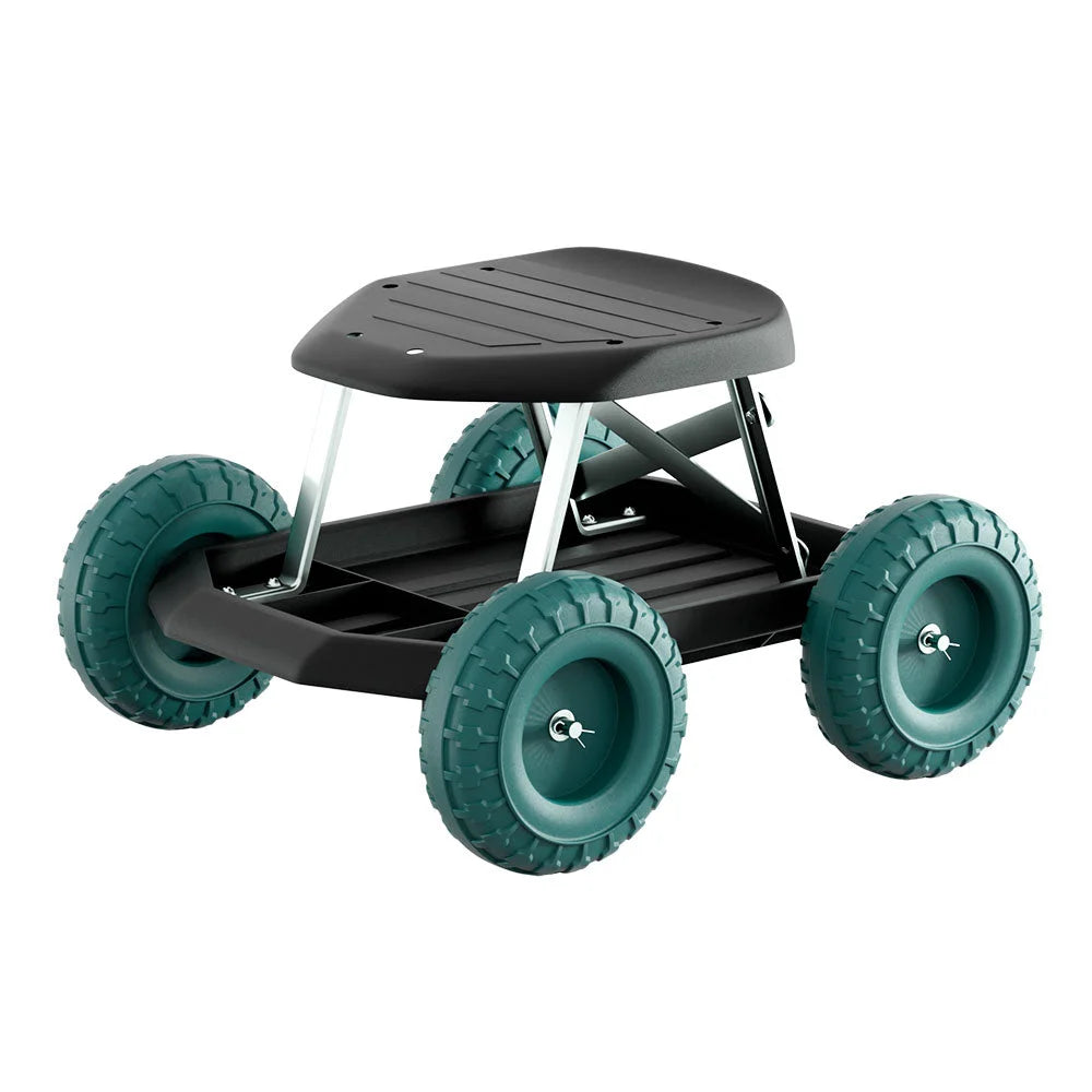 Garden Cart Rolling Stool with Wheels Gardening Helper Seat