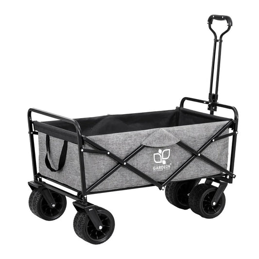Grey cart with cargo net