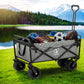 Grey cart with lower support frame and fitted legs
