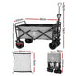 Grey cart with side supports and structural rails