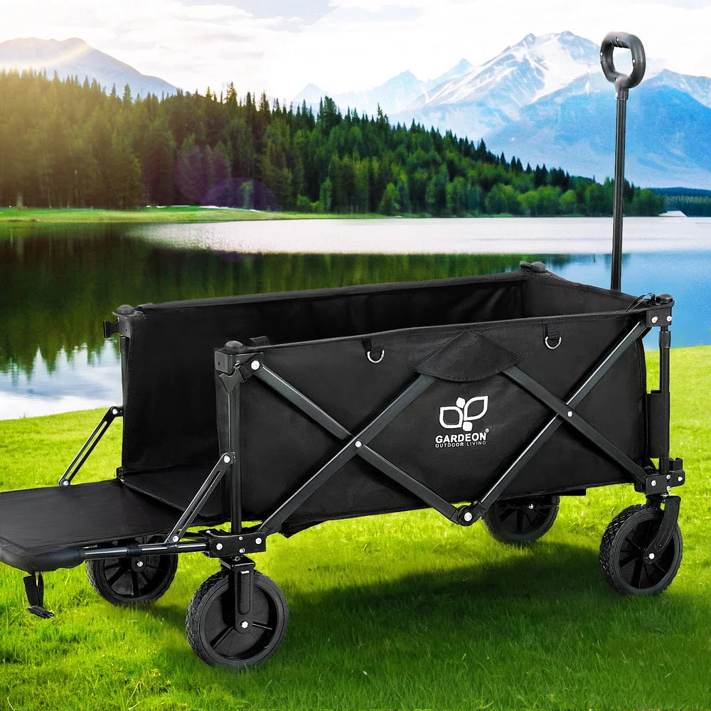 Cart with Opening Rear black furniture 365
