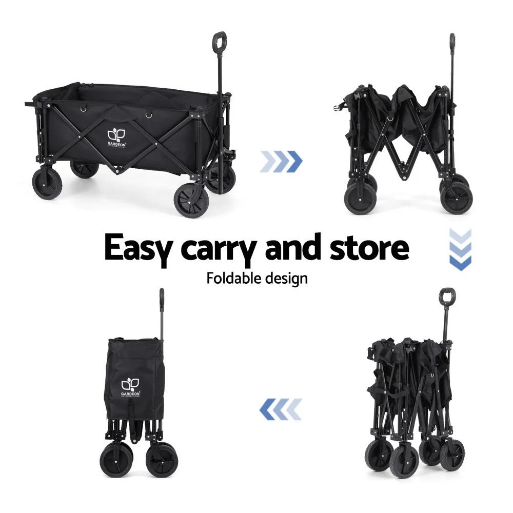 Cart with Opening Rear black furniture 919