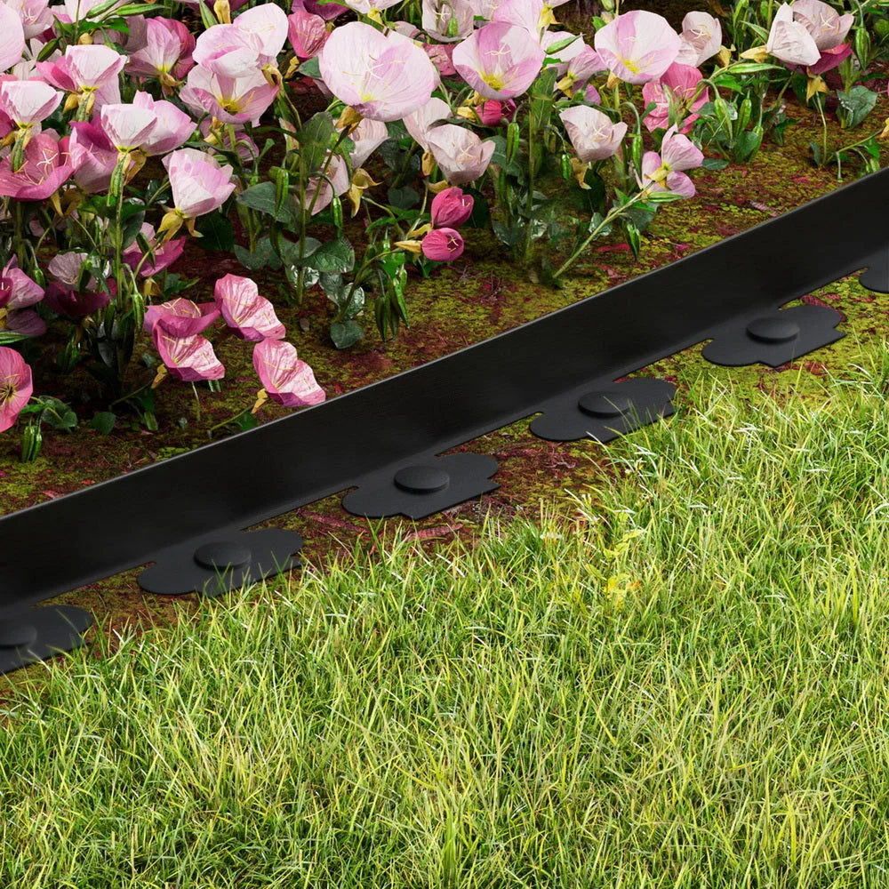 Garden Edging 5CM x 10M Border Support Landscape Edge Black