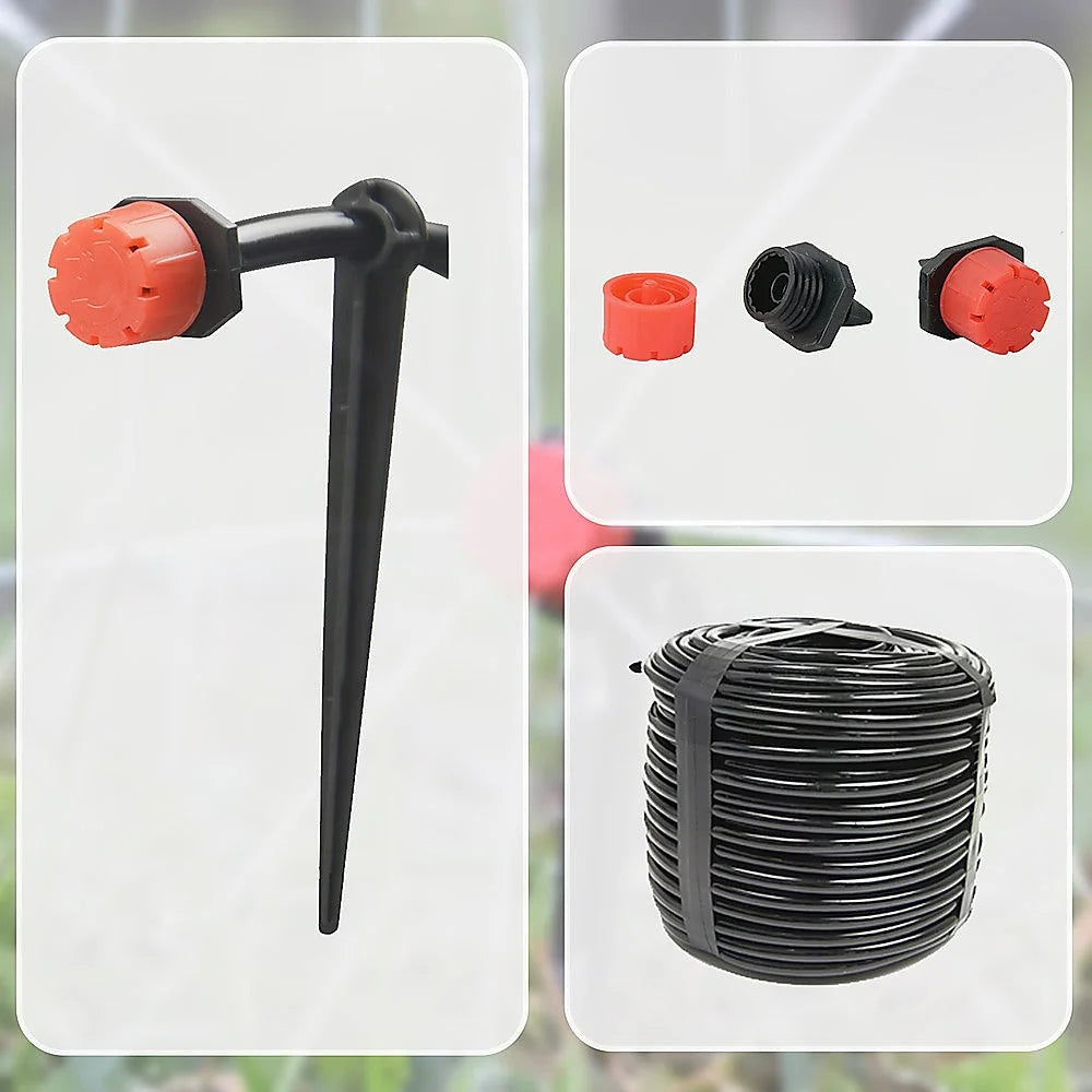 Garden Irrigation System 50M Hose Plant Watering DIY Micro
