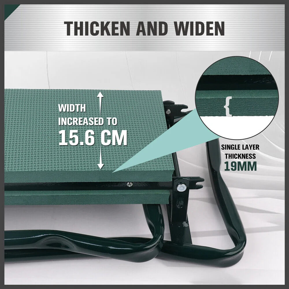 Garden Kneeler Bench HORUSDY Foldable Stool Knee Pad Seat