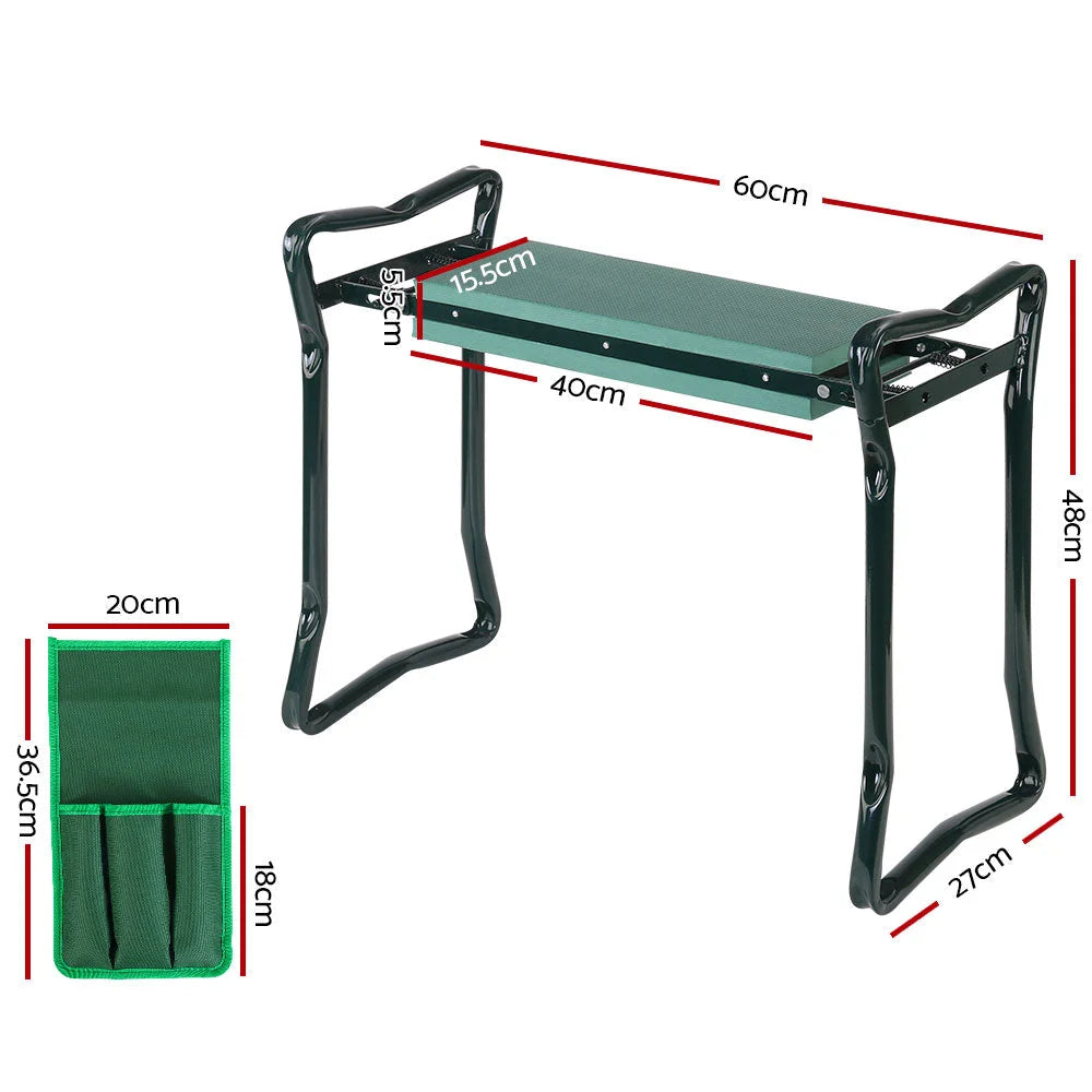 Garden Kneeler Seat Outdoor Bench Knee Pad Foldable