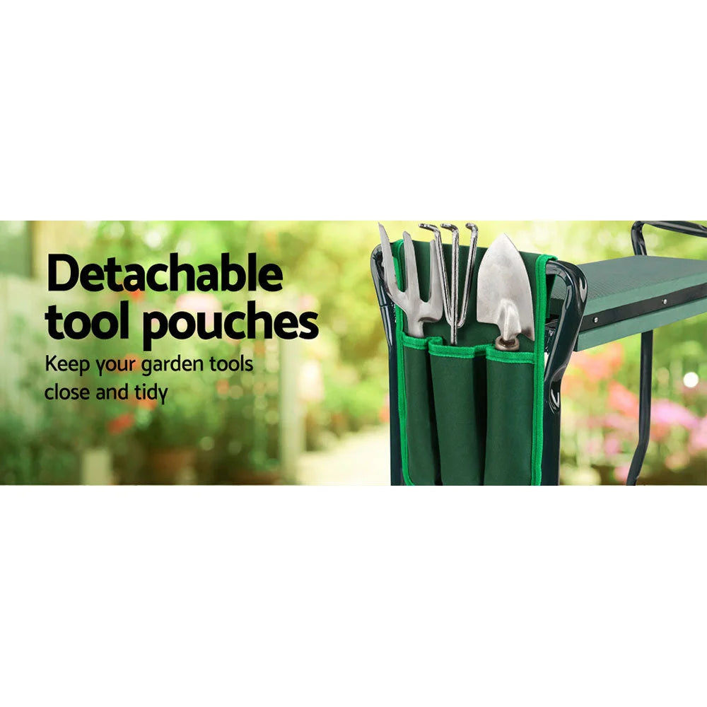 Garden Kneeler Seat Outdoor Bench Knee Pad Foldable