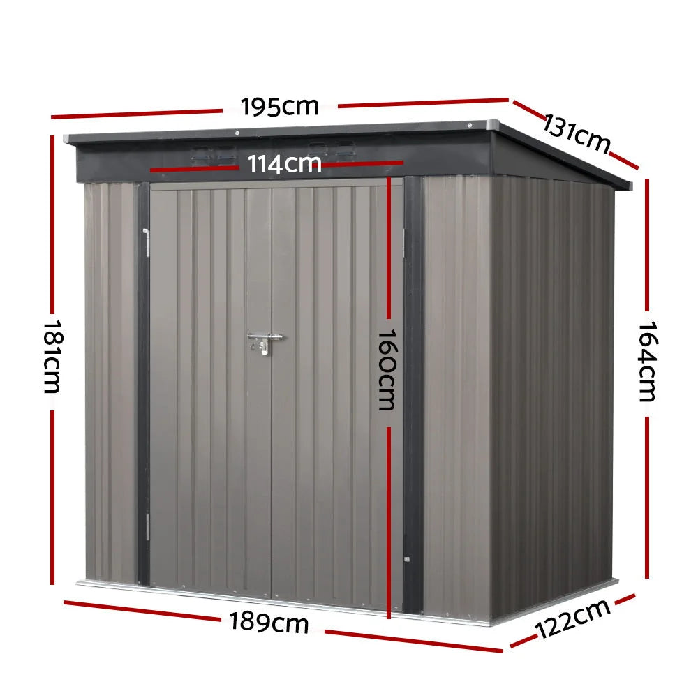 Garden Shed 1.95x1.31M Outdoor Storage Workshop House Tool