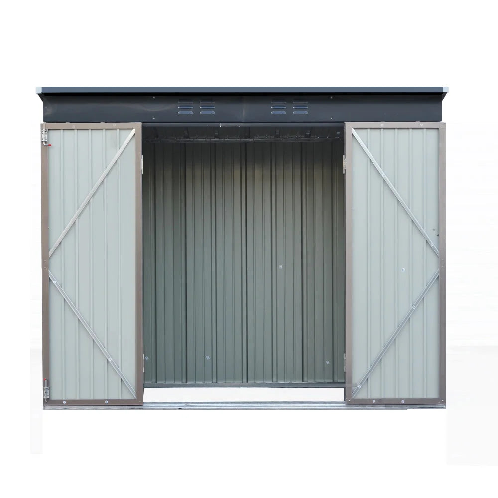 Garden Shed 2.31x1.31M Outdoor Storage Tool Metal Workshop