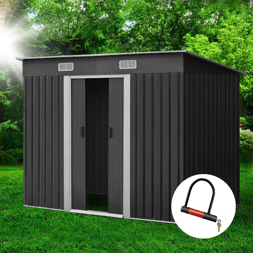 Garden Shed 2.38x1.31m Outdoor Storage Workshop - Giantz
